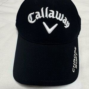 Callaway Chrome Soft Rogue Odyssey Tour Authentic Black Strapback Golf Hat Cap